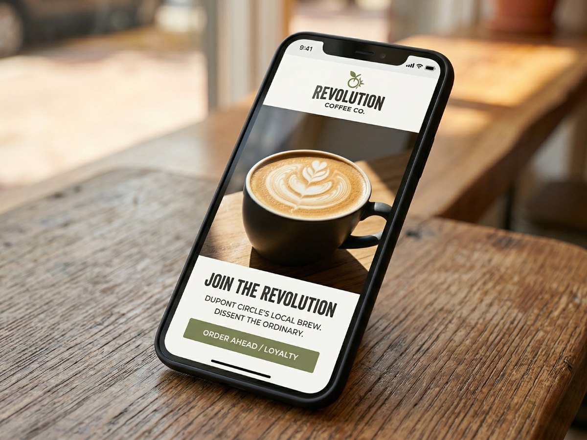 Revolution Coffee Co. branding